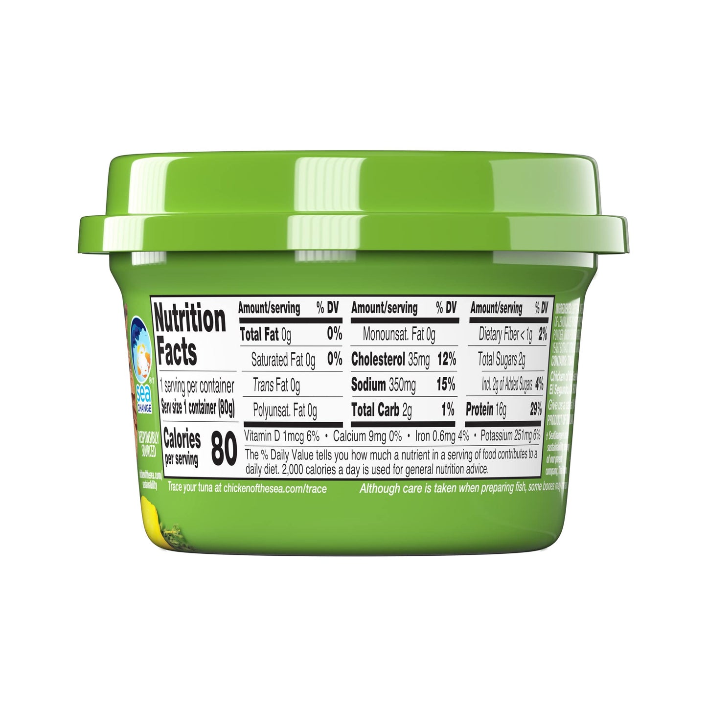 Chicken Of The Sea Infusions Tuna, Lemon & Thyme, 2.8-Ounce Cups (Pack Of 6)