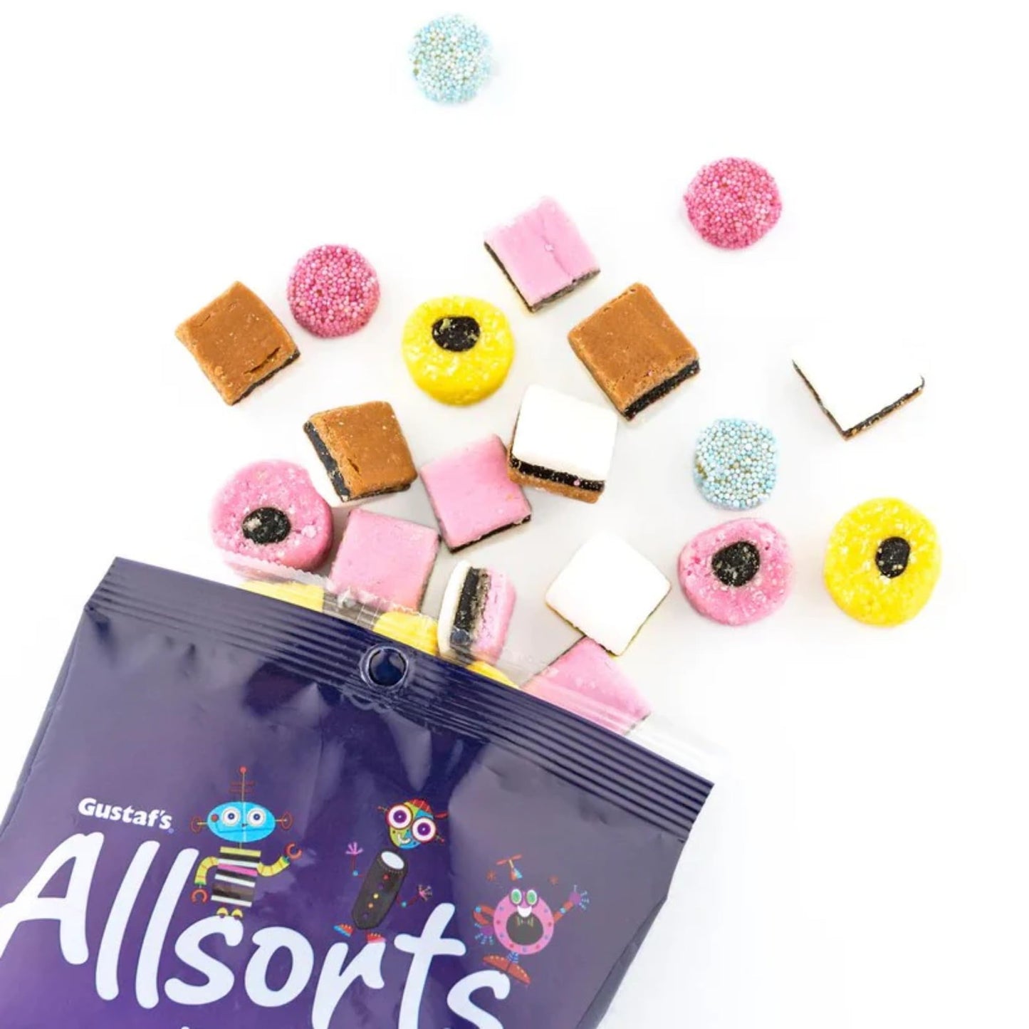 Gustaf'S Allsorts Gourmet English Licorice - Natural Color & Flavors - 6.3 Oz Bag (Pack Of 3)