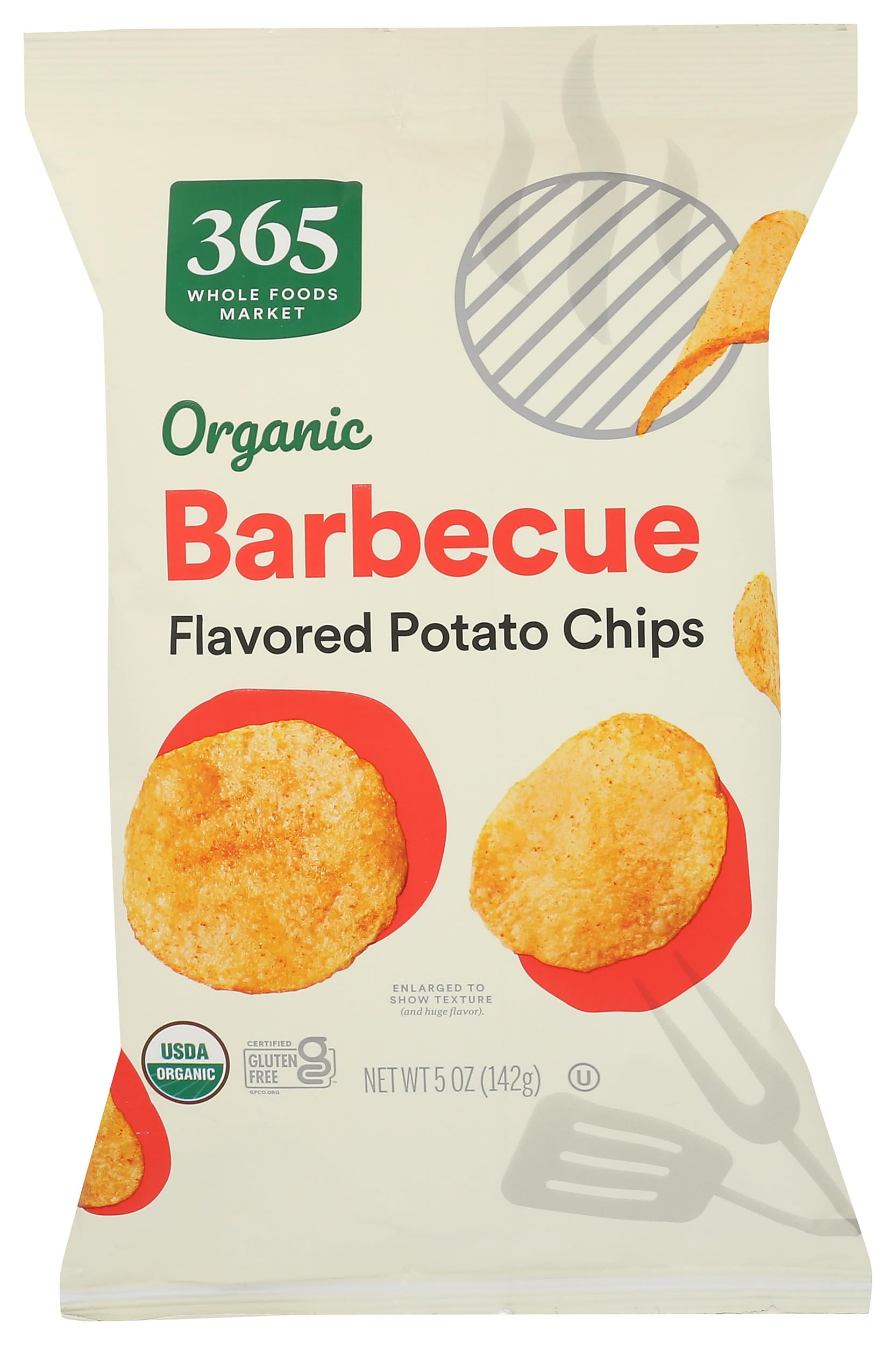 365 by Whole Foods Market, Chip Potato Classic Barbeque Organic, 5 Ounce