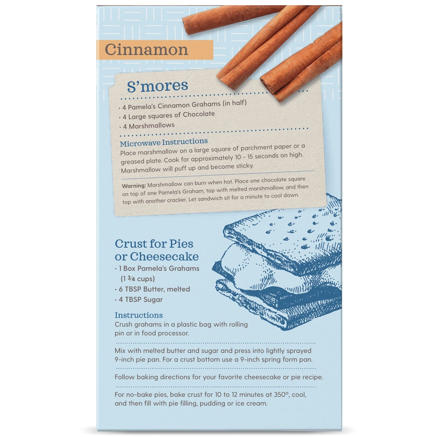 Pamela 'S Products Gluten Free Graham Crackers, Cinnamon (Pack Of 6)