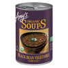 Amys Soup  Vegan Black Bean Vegetable Soup  Low Fat  Gluten Free  Made With Organic Vegetables  Canned Soup  14.5 Oz