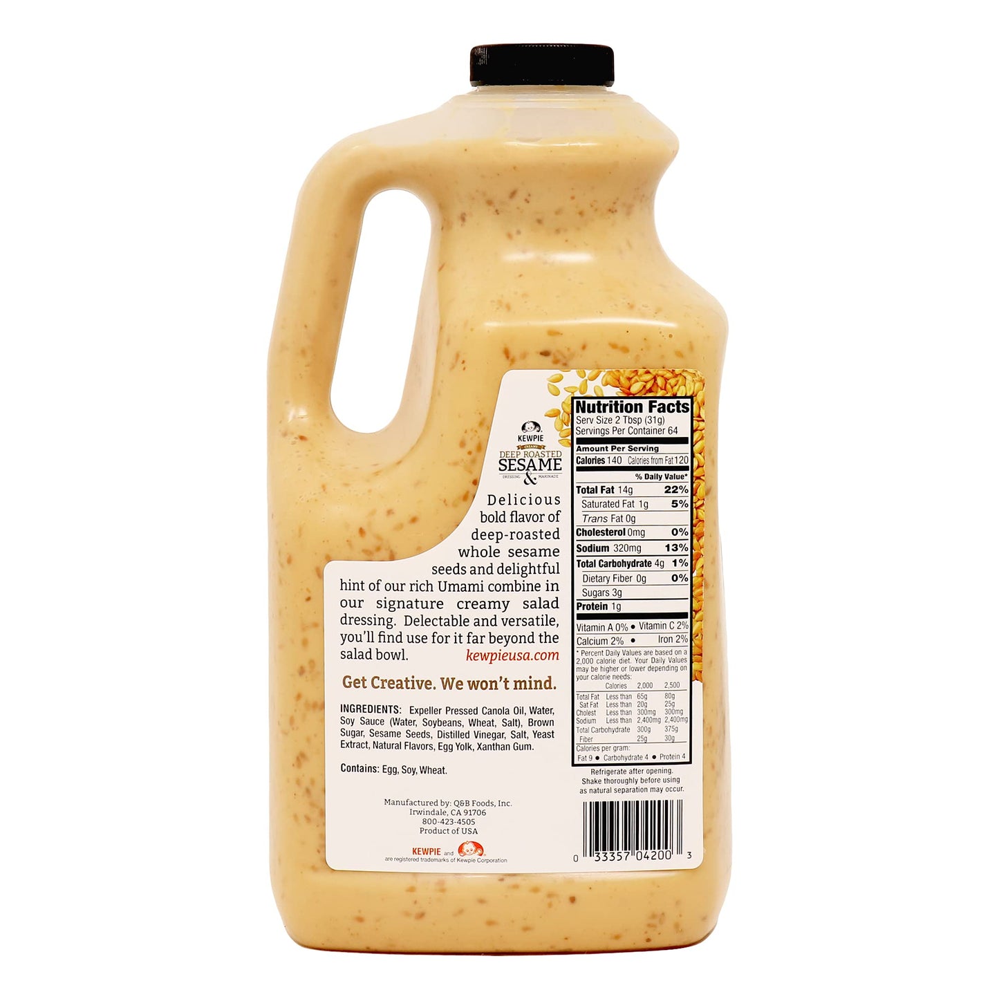 Kewpie Deep Roasted Sesame Dressing, 64 Ounce