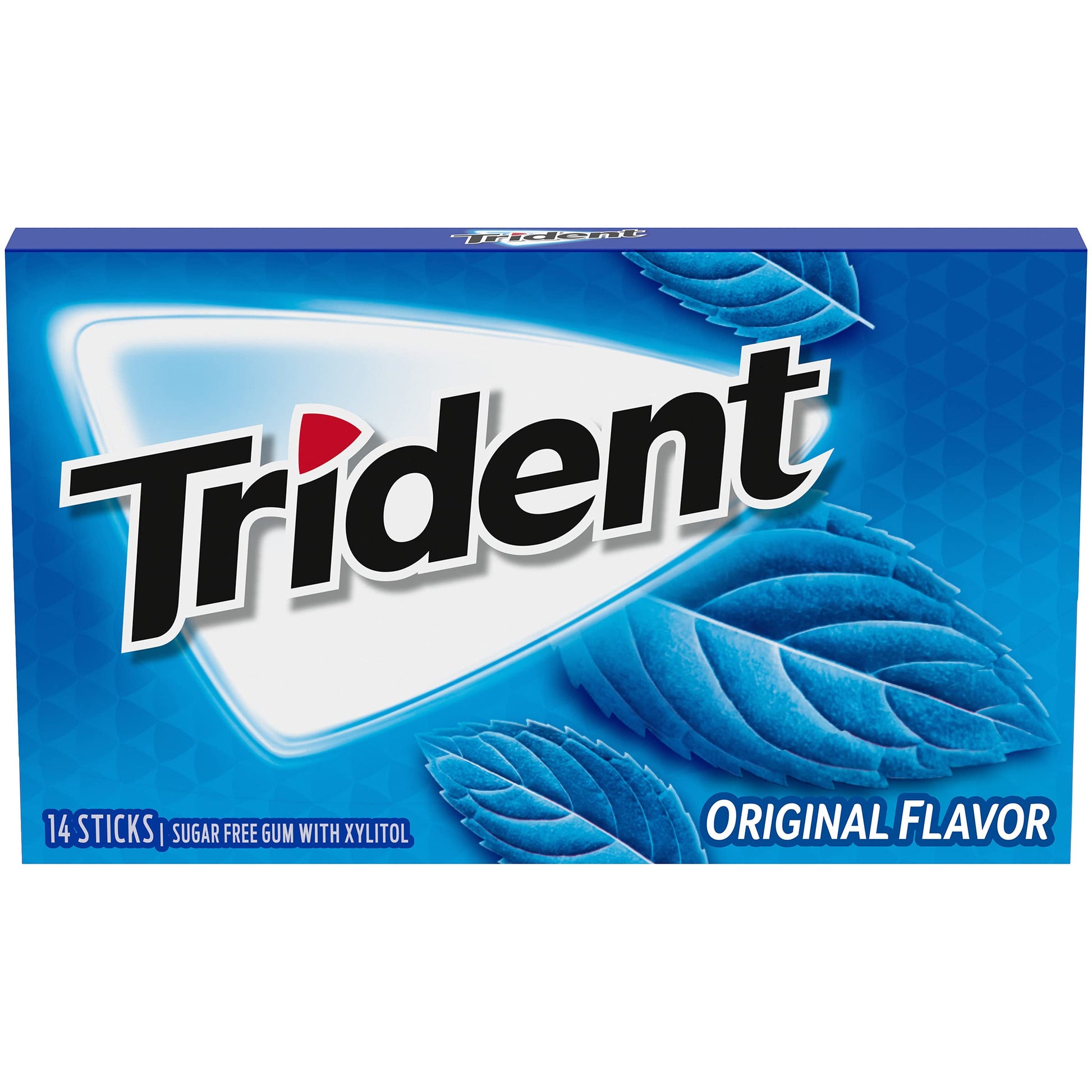 Trident Sugar-Free Chewing Gum, Original Flavor, 14 Pieces (Pack of 1)