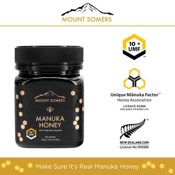 Mount Somers Premium Manuka Honey Mgo 263+ / Umf 10+ - 100% Pure Non Gmo New Zealand Manuka Honey - Genuine Natural Superfood -