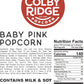 Colby Ridge Gourmet Craft Popped Gluten Free Popcorn Bulk Sized Large Gift Party Bags (Bulk 5 Gal. 80 Cups) (Baby Pink)