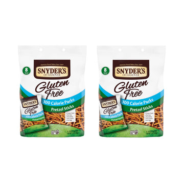 Snyder s of Hanover Gluten Free Pretzel Sticks, 100 Calorie Individual Packs, 8 Ct (Pack of 2)