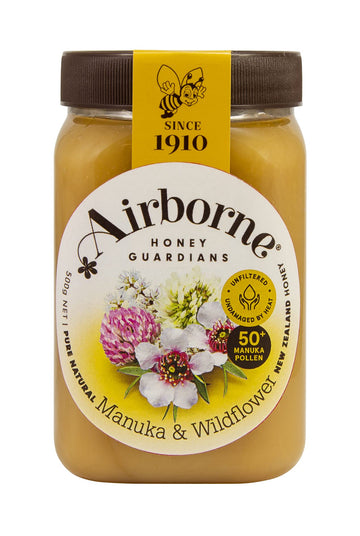 Airborne (New Zealand) Manuka With Wildflower Blend Honey 500G / 1.1Lbs