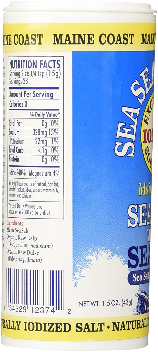 Maine Coast, Sea Vegetables Seasonings, Sea Salt With Sea Vegetables, 1.50-Ounce (3 Pack)