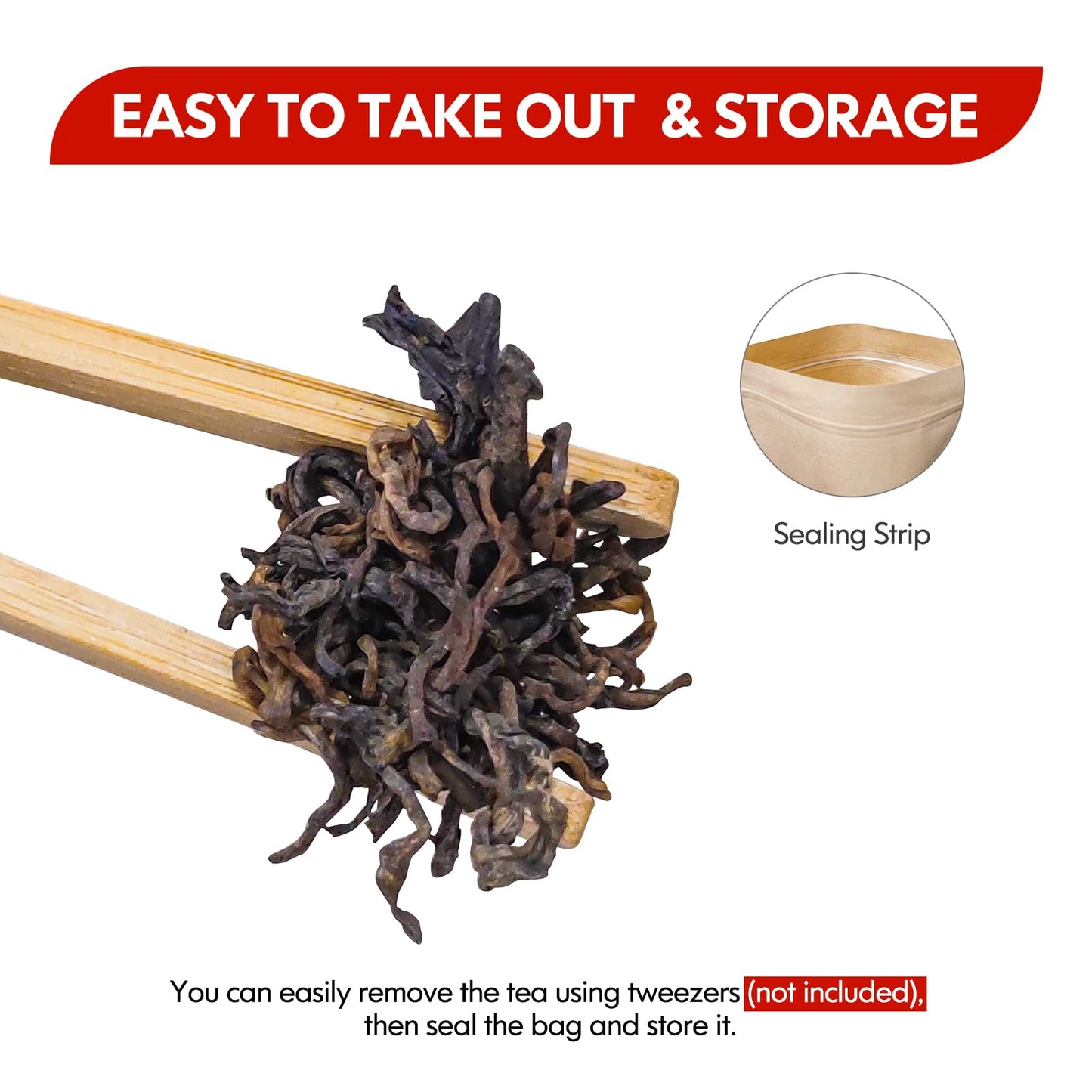 Khs Organic Pu Erh Tea Grade A, 16 Oz Usda Certified Aged Fermented Organic Ripe Puerh Tea Loose Leaf, No Dust Production Worksh