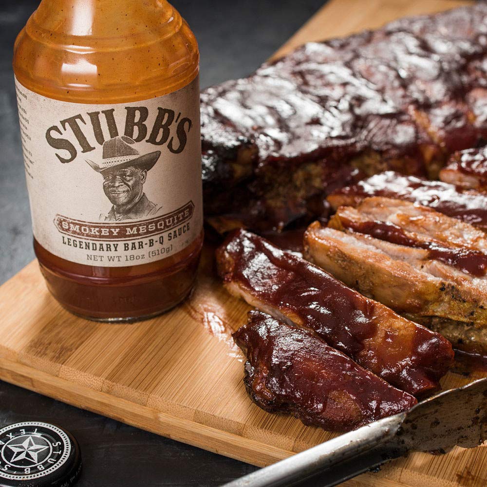 Stubbs Smokey Mesquite BBQ Sauce, 18 oz, Pack of 4