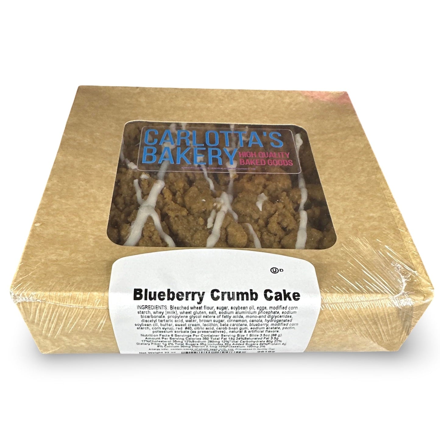 Carlottas Bakery Authentic New York Crumb Coffee Cakes (22 Oz, Blueberry)