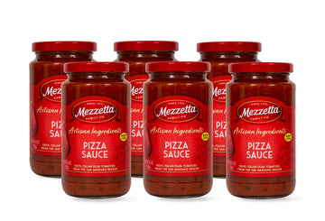 Mezzetta Pizza Sauce 14 Ounce Jar - Traditional Italian Style with Tomatoes, Extra Virgin Olive Oil & Garlic - Gourmet - Authent