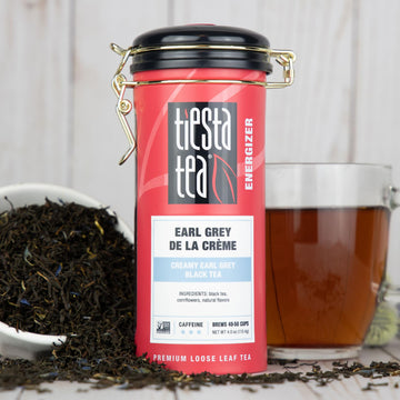 Tiesta Tea - Earl Grey De La Crme | Loose Leaf | Creamy Earl Grey Black Tea | Premium Blend | Caffeinated Black | Make Hot Or Ic