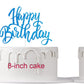 Notbadsys Birthday Cake Decorations, Gold Glitter Letters, Cake Topper, Blue, Model S1-1-(????)