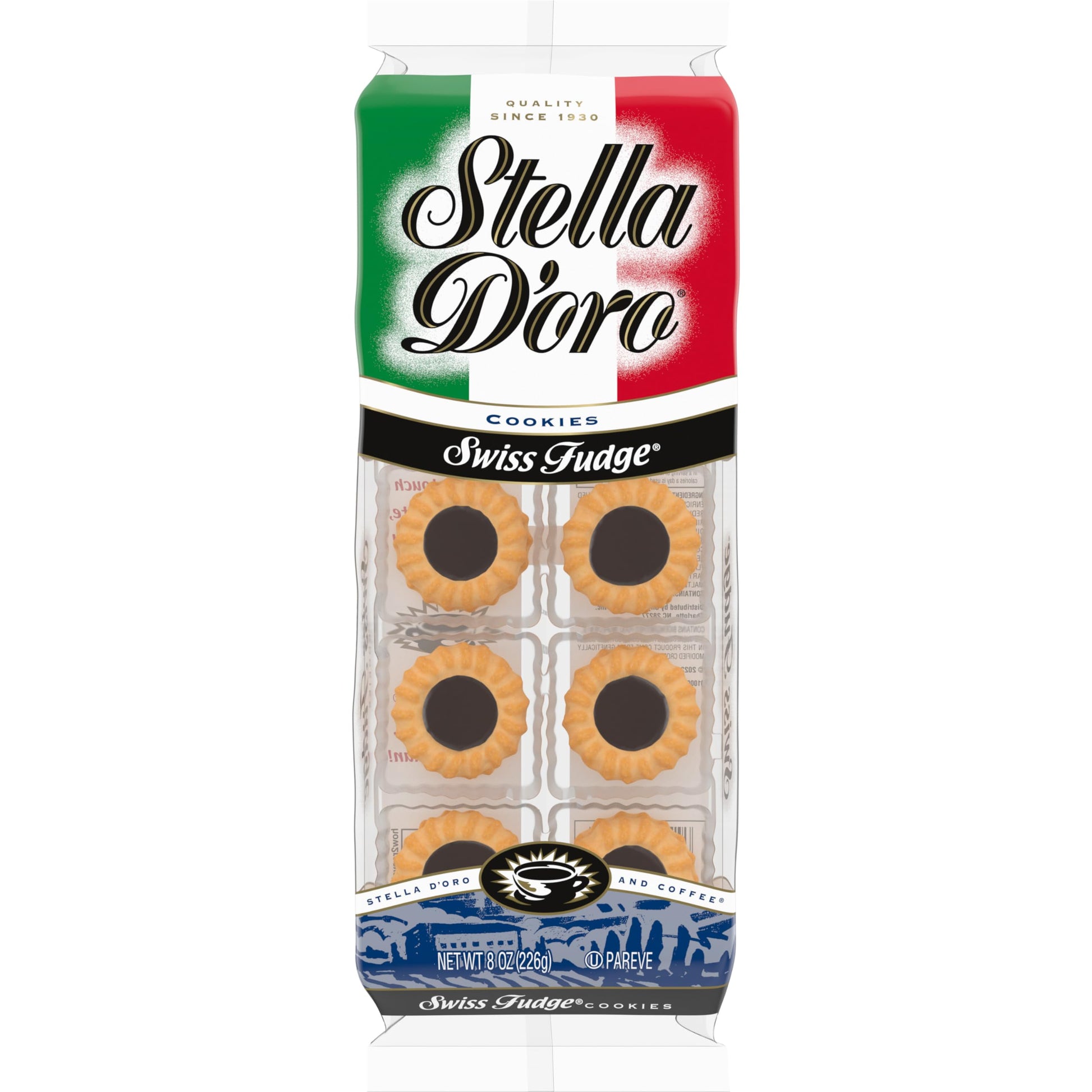 Stella D'oro Cookies, Swiss Fudge, 8 Oz (Pack of 16)