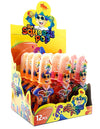 Happiness Usa 12 Pieces Mr. Squeezy Pop Squeeze N Lick Sour Candy & Lollipop - Strawberry, Apple, And Blue Raspberry Flavors - K