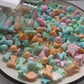 Clonynix Edible Colorful Ocean Mermaid Candy Sprinkles, 3.5 oz, Starfish Shell Cake Cupcake Toppers, Sweet Decorations
