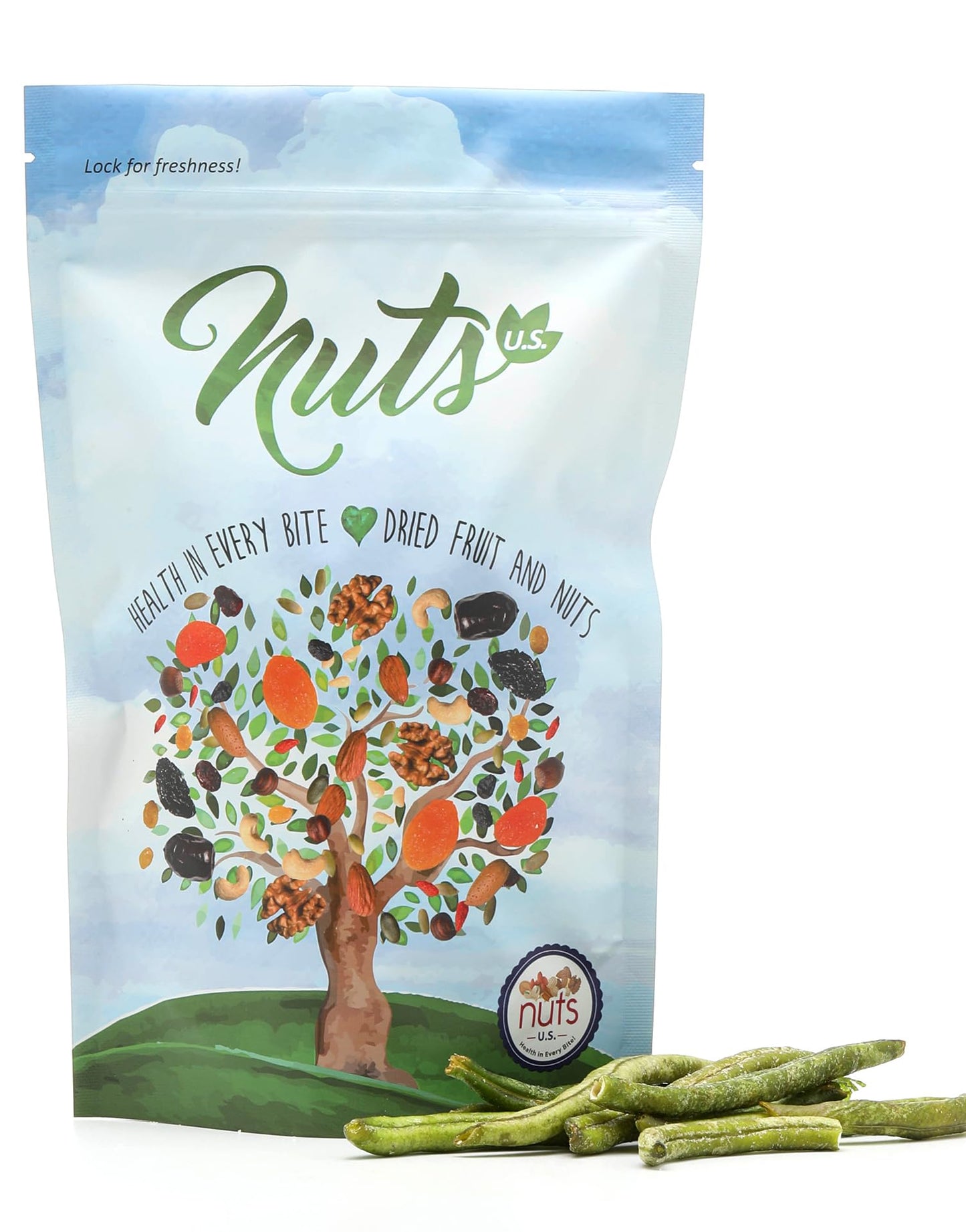 Nuts U.S. - Green Bean Chips | Sea-Salted | 100% Natural | Delicious And Fresh | Bulk Chips!!! (2.2 Lbs)