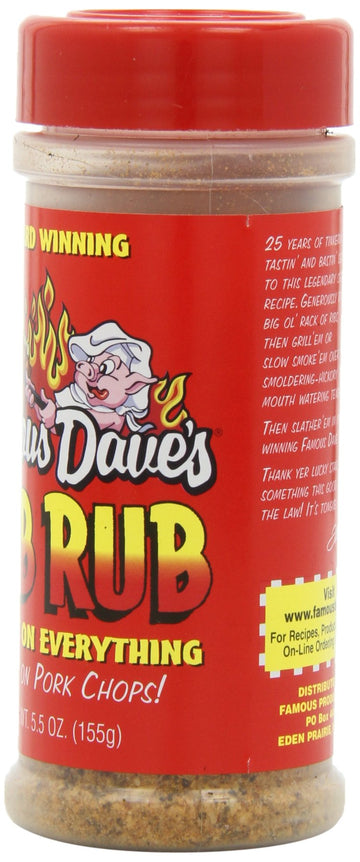 Famous Dave's - 6 pck, Rib Rub Seasoning (33 oz.)