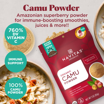 Navitas Organics Camu Powder, 3 Fl Oz (Pack of 6)