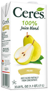 Ceres 100% All Natural Pure Fruit Juice Blend, Pear - Gluten Free, Rich in Vitamin C, No Added Sugar or Preservatives, Cholester