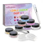 HAIOLORPRO Edible Glitter for Cakes & Drinks, 8 Colors Luster Dust, 3g/Bottle