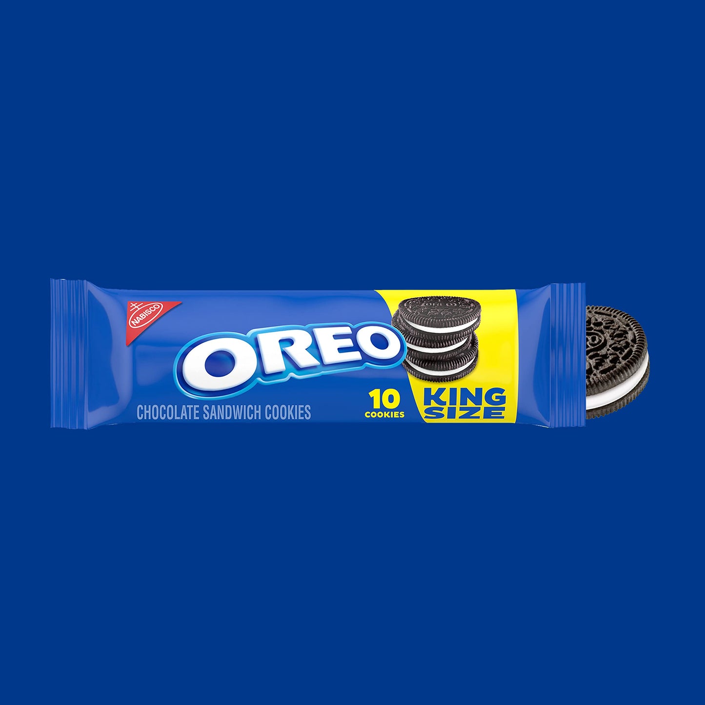 Oreo Chocolate Sandwich Cookies, King Size, 20 Snack Packs (2 Boxes, 10 Cookies Per Pack)