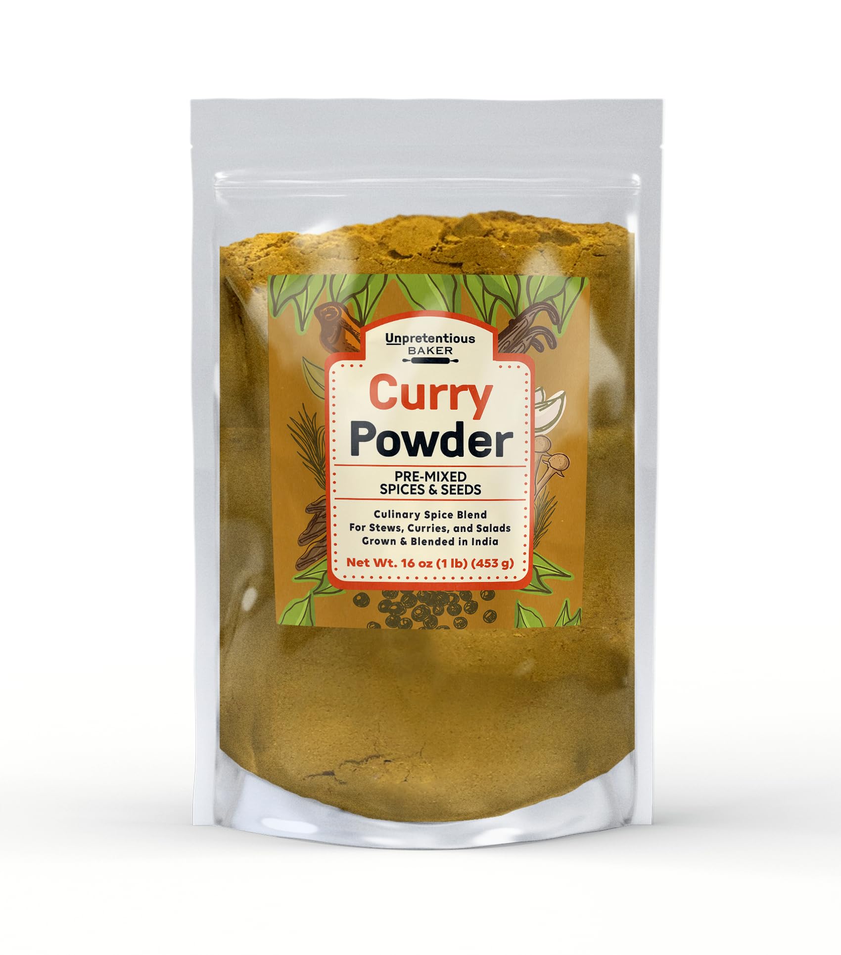 Unpretentious Curry Powder (1 lb), Add to Dressings & Marinades, Culinary Blend of Spice for Soups, Stews, Sauces