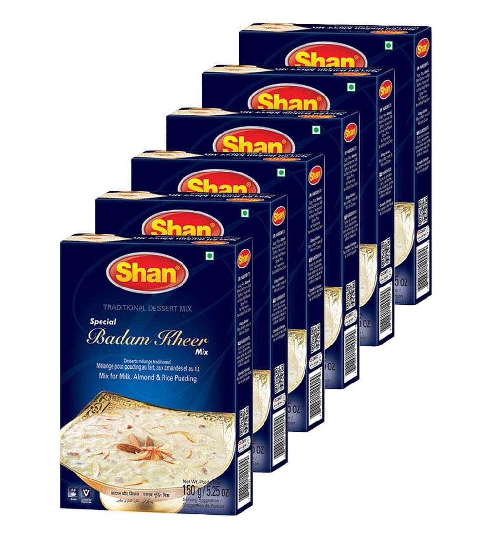 Shan Special Badam Kheer Traditional Dessert Mix 4.29 oz (150g) - Powder for Milk, Almond and Rice Pudding - Suitable for Vegeta