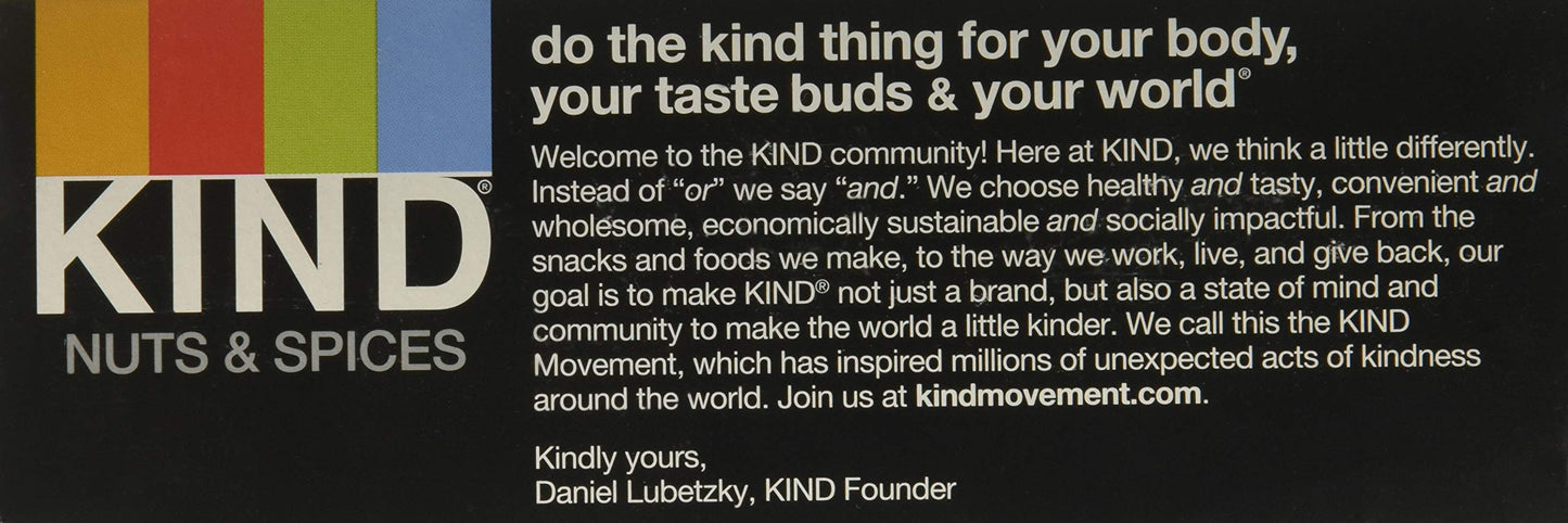 Kind Bar - Dark Chocolate Cinnamon Pecan - 1.4 Oz Bars - Pack Of 12