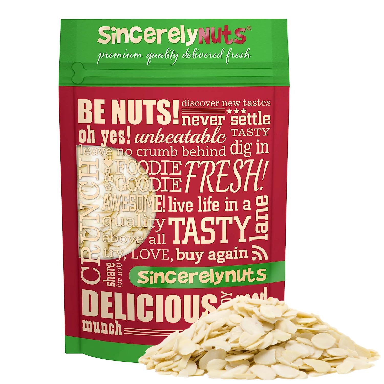 Sincerely Nuts - Raw Blanched Sliced Almonds | 5 Lb. Bag | Delicious Guilt Free Snack | Low Calorie, Vegan, Gluten Free | Gourme