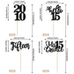 24 Pcs Black 15Th Birthday Cupcake Toppers Glitter Hello 15 Cupcake Topper Mis Quince Fifteen Since 2008 Cupcake Picks For Happy