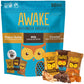 AWAKE Caffeinated Chocolate Bites - Variety Pack (50mg Caffeine) - 50 Count - Gluten Free, Non GMO - Peanut Butter, Milk, & Caramel
