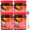 Chiu Chow Chili Oil 205g/7.2oz,Comes with 1 free spoon (pack of 4, 7.2oz)