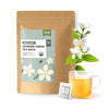 Fescha Organic Jasmine Green Tea Bags, Flower-Scented Tea (50-Count), Eco-Conscious Tea Bags, Packed By Resealable Kraft Bag