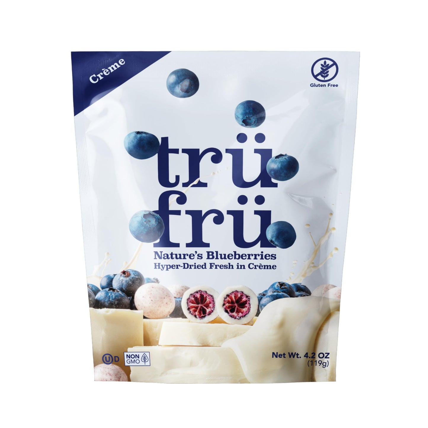 Tru Fru Premium Gourmet Freeze Dried Blueberries, 4.2 oz, Pack of 1, Model TFR11766