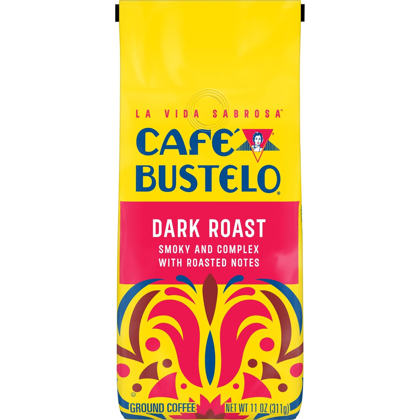 Caf   Bustelo Dark Roast Ground Coffee 11 Ounce Bag