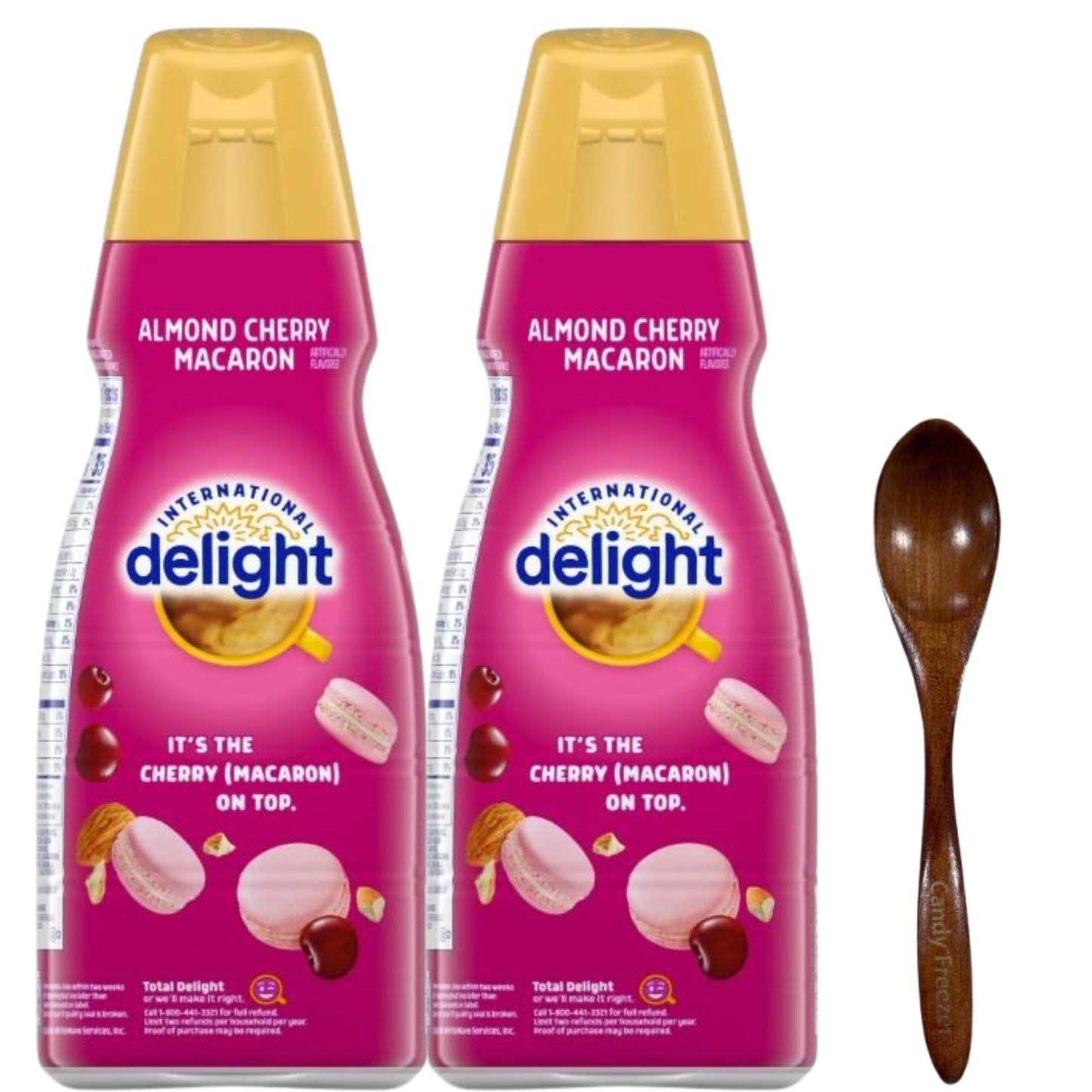 International-Delight Liquid Coffee Creamer.- Pack of Two (2) 32 fl oz Bottles of Smooth & Creamy Delightful Coffee Creamer and 