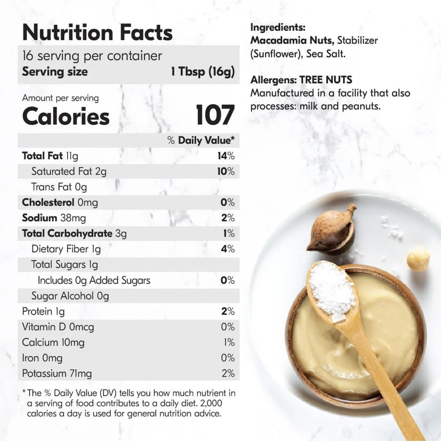 House of Macadamias Macadamia Nut Butter, No Added Sugar, Plant-Based, 8.8oz