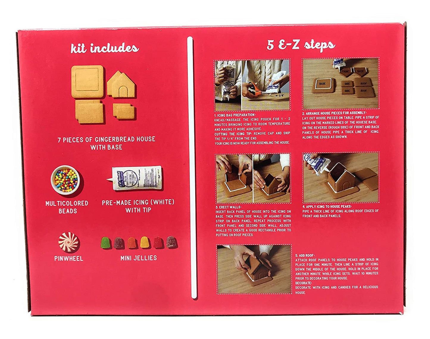 Create-A-Treat E-Z Build Medium Gingerbread House Kit