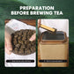 Khs Organic White Tea Cake, Usda Certified Aged Organic Tea, No Dust Production Workshop, Chinese Yunnan Ancient Tree White Tea Chocolate Cake, Easy To Carry, 6.3 Oz