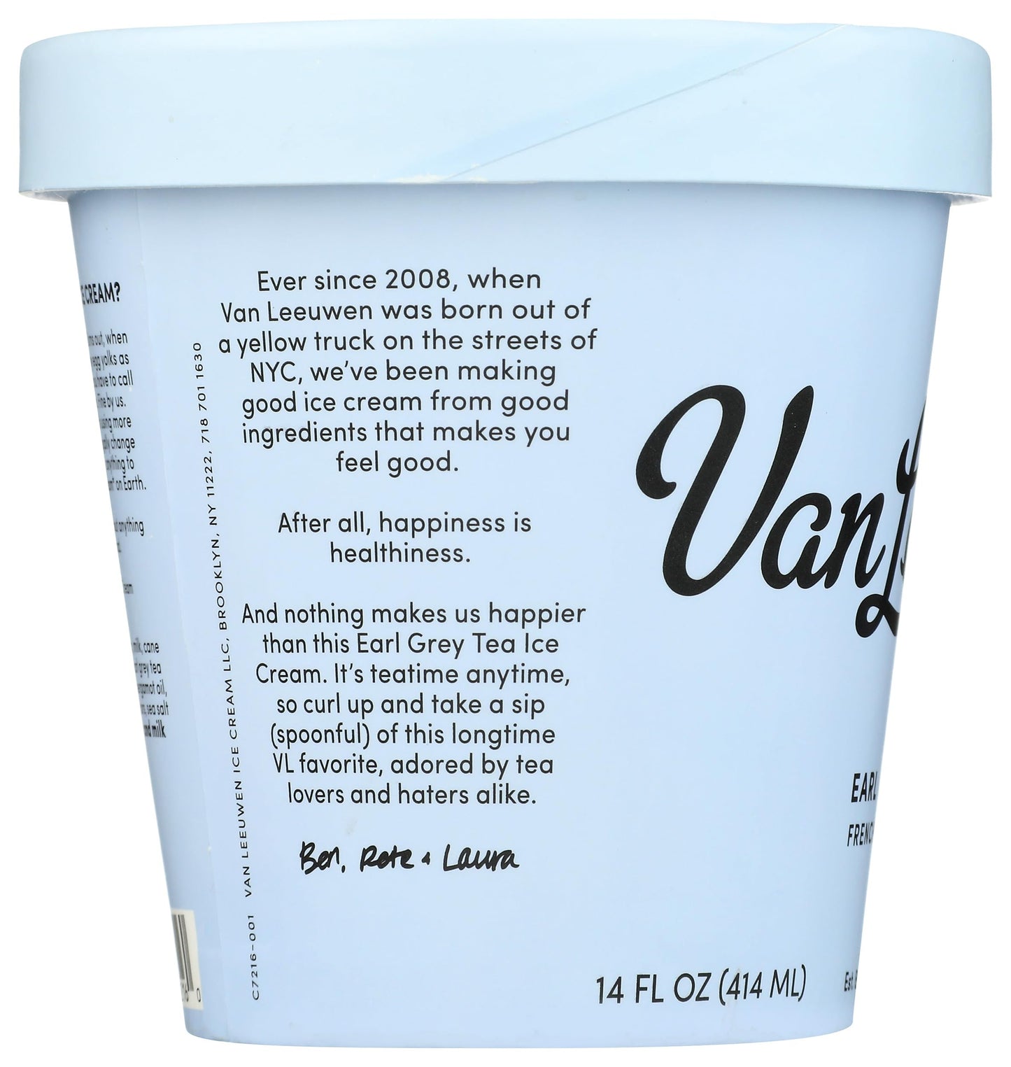 VAN LEEUWEN Earl Grey Ice Cream, 14 FZ