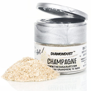 DiamonDust Champagne Edible Glitter for Drinks & Cake Decorating, 4g, 100% Food-Safe, Vegan, Gluten & Nut Free