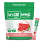 Letz Go! Healthy Caffeine Energy Drink Mix, Sugar Free, 15 Pack, 0.09 Ounce Each, Watermelon Flavor, High in Vitamins C + D, Electrolytes
