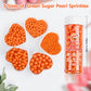 Sugarzy Edible Orange Pearl Sprinkles, Mixed Sizes, 130g/4.58oz, Baking Decorations, Cupcake Toppers, Wedding Party Supplies