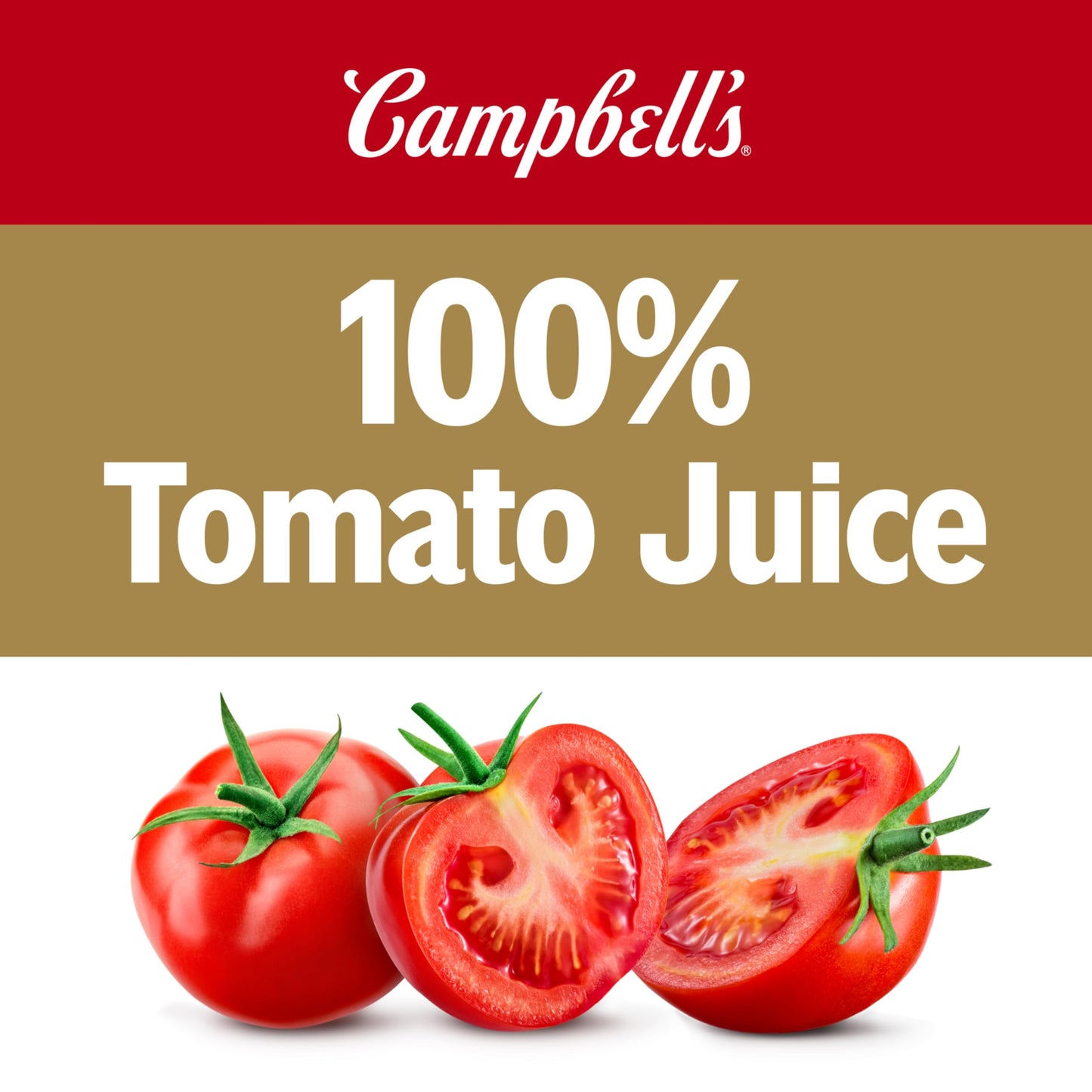 Campbells 100% Tomato Juice, 11.5 fl oz Can, Pack of 24, Model 200000001293