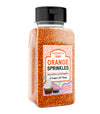 Unpretentious Orange Jimmies Sprinkles (2 Cups), Clear Resealable Shaker, Decorative & Fun Color