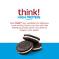 think! Protein Bars, High Protein Snacks, Gluten Free, Kosher Friendly, Cookies and Crme, Nutrition Bars, 2.1 Oz per Bar, 10 Cou