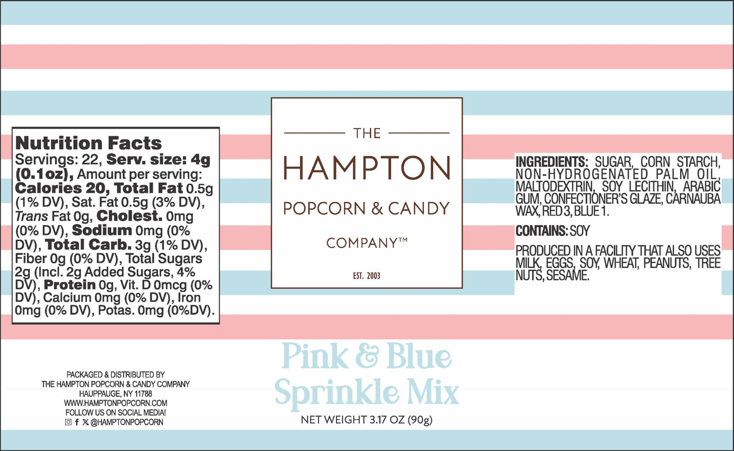 Blue & Pink Sprinkles Jimmies 3.17 Oz, Gender Reveal Candy, Pink And Blue Candy, Sprinkles For Cake Decorating, Cake Sprinkles,