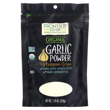 Frontier Co-op Organic Garlic Powder, Non-GMO, Kosher, 7.76-Ounce Bag